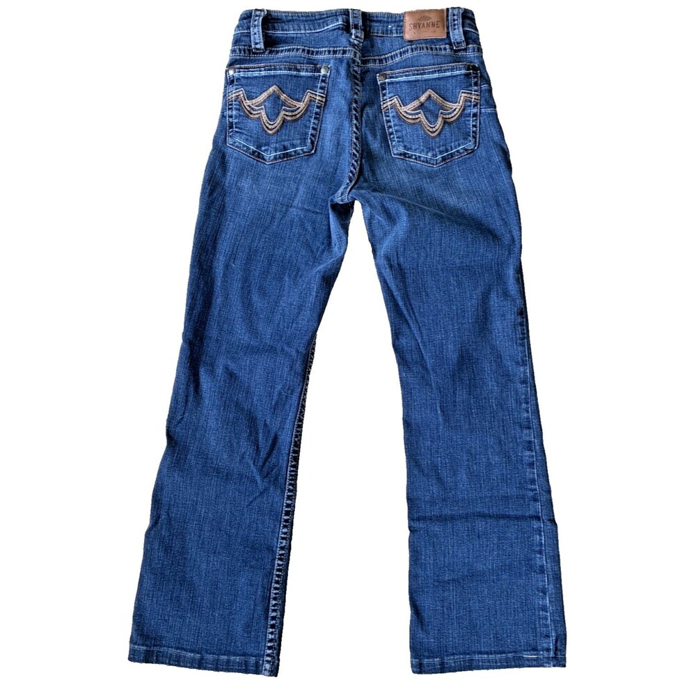 Shyanne Denim Blue Jeans, Med/Dark Wash, Women's Size 29x32, Boot Cut